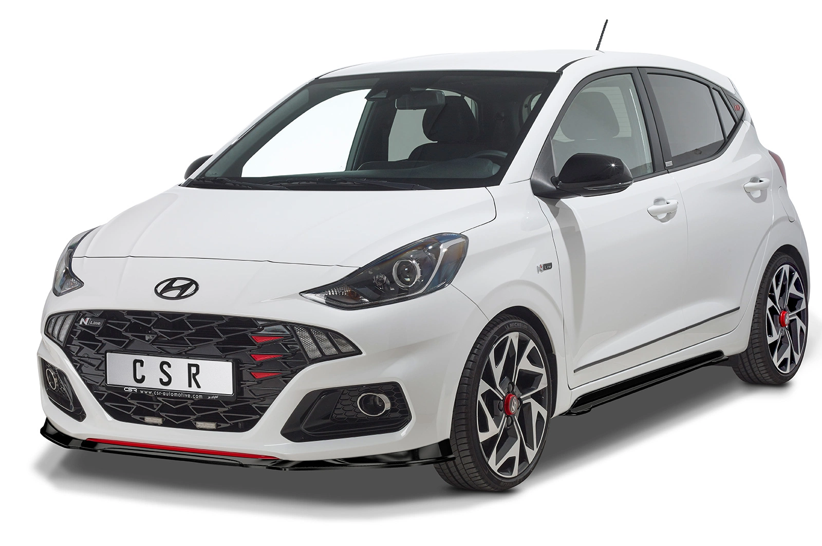 Voorspoiler Hyundai i10 (3. Gen) N-Line Glans Zwart – CSR Automotive