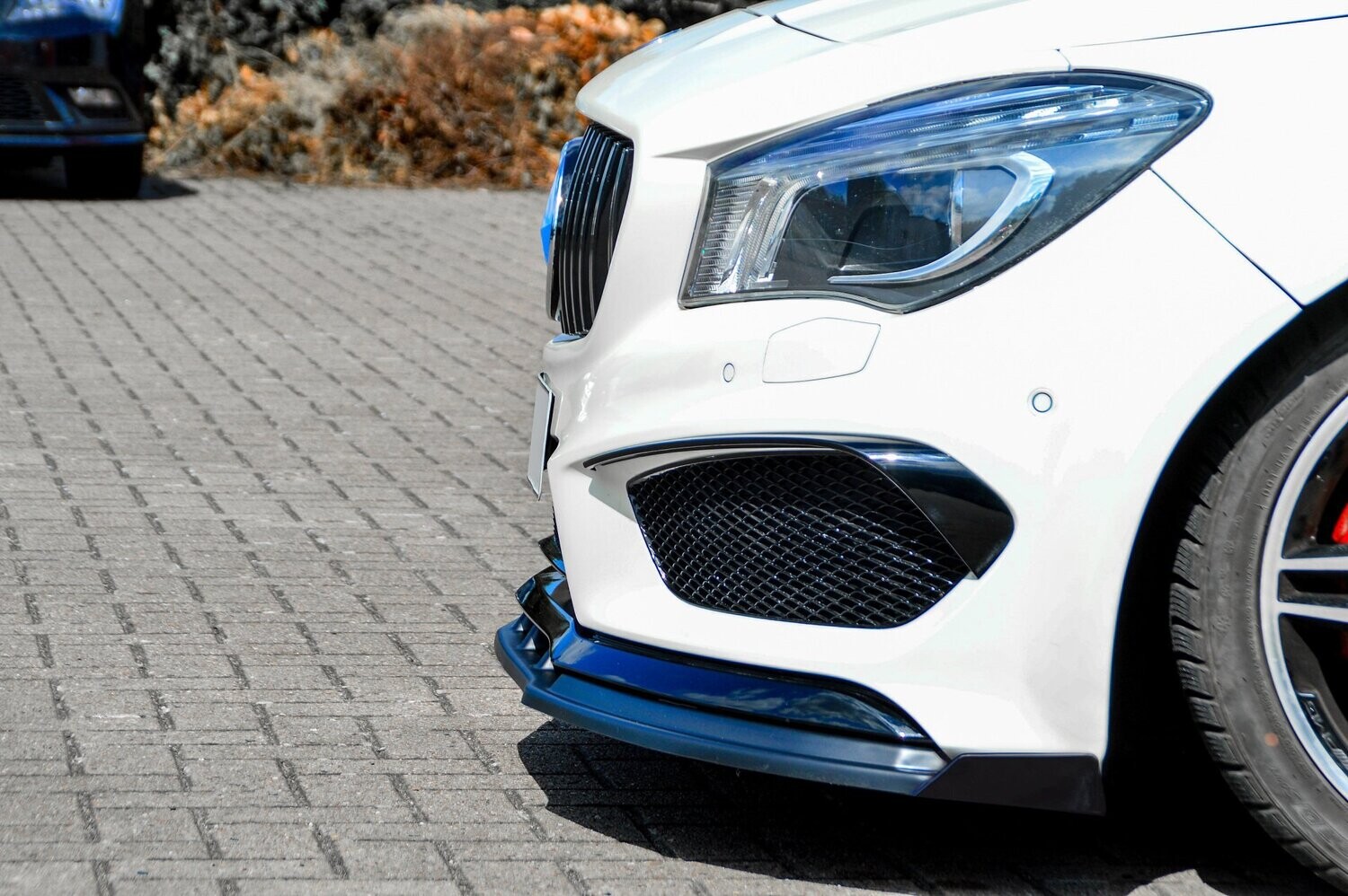Voorspoilerlip met vleugel ABS Mercedes CLA AMG-Line C117