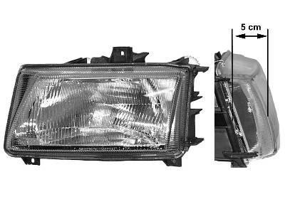 koplamp, Valeo, H4, rechts, 07/1996-Seat Ibiza/Cordoba, 1993-199