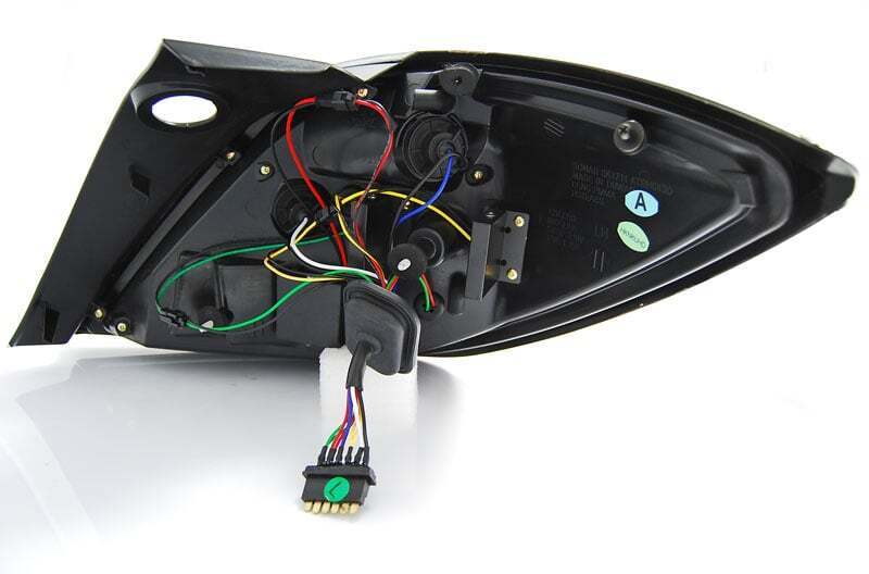 Taillights Opel Astra H GTC Tube LED red/smoke