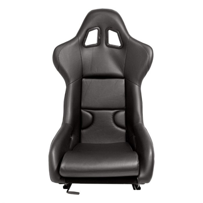 Sportstoel 'RR' - Zwart Kunstleder - Vaste polyester rugleuning - incl. sledes