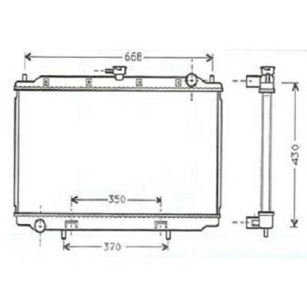Radiator PRIMERA P11/W11 96->> 360x688 2.0 DIESEL +/-AC
