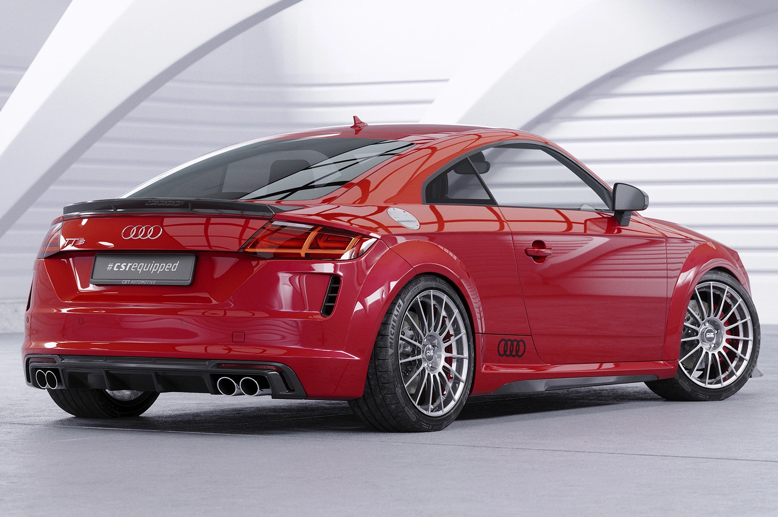 Achterspoiler Audi TT / TTS (FV/8S) Glans Zwart (2014–) CSR