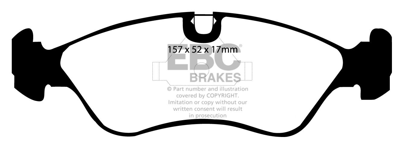 EBC Brakes OPEL Astra F 1.6 16v 93-98 Remblokken voorzijde green