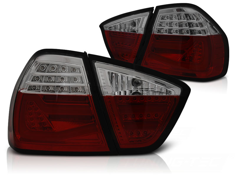 Taillights LED BMW 3-serie E90 04-08 red/smoke