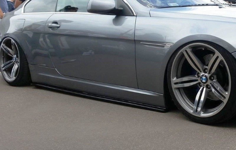 Zijskirts Diffusers BMW 6 E63 / E64 (PREFACE MODEL) Glanzend Zwart