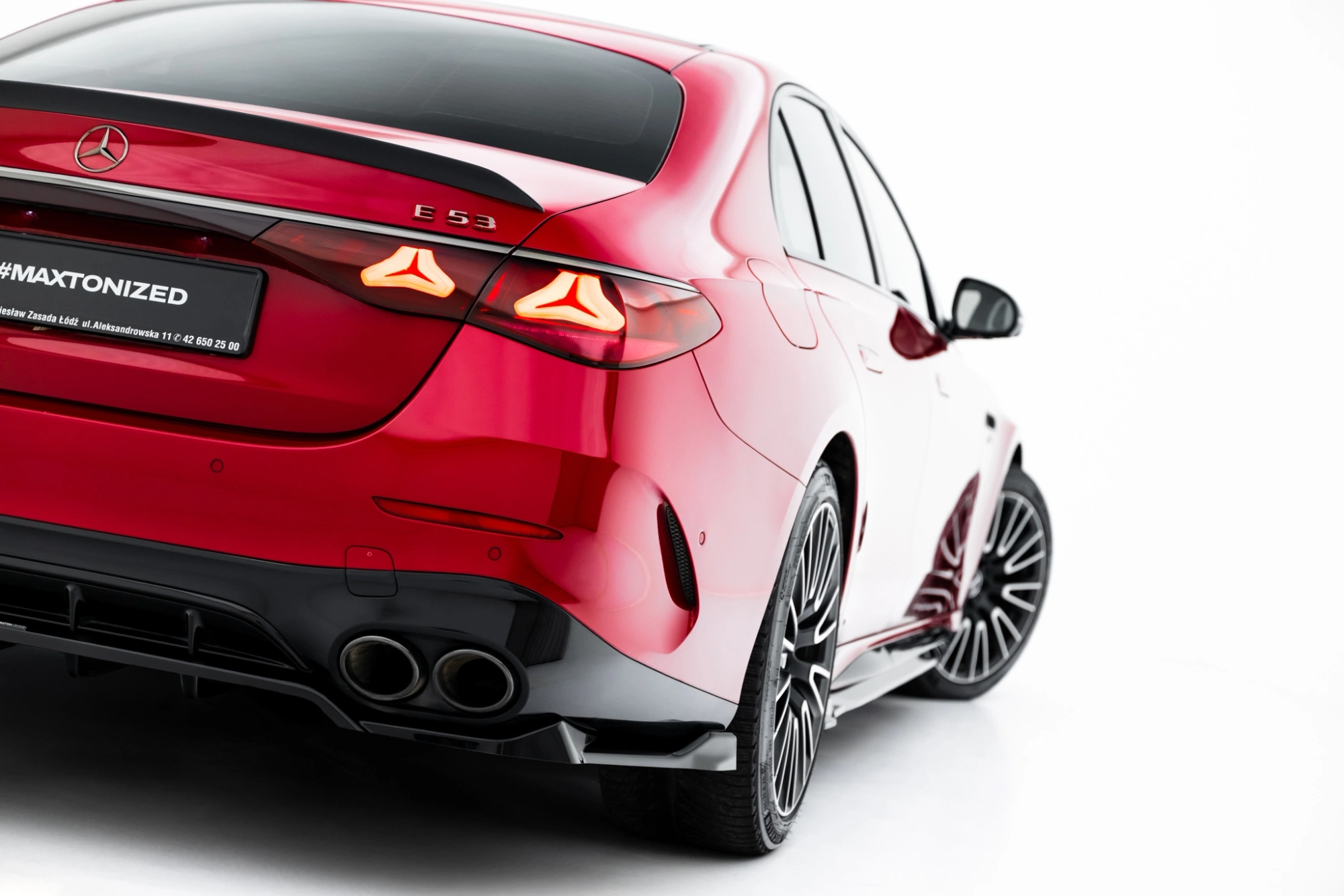 Diffuser Mercedes-AMG E53 Sedan / Estate W214 Maxton Glans Zwart