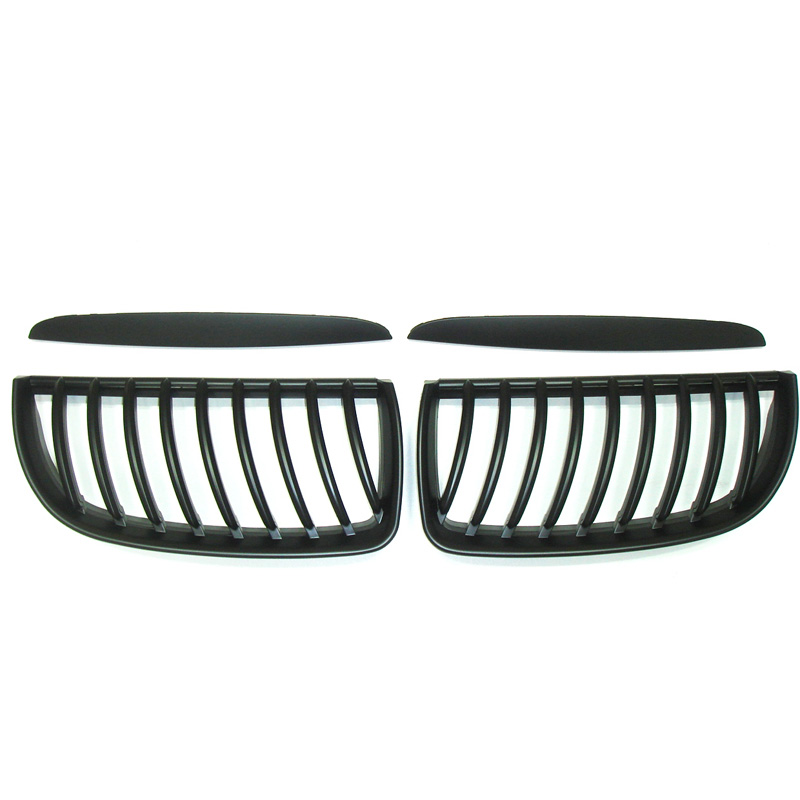 Matzwarte Grills  BMW 3-Serie E90/E91 Sedan/Touring 2005-2008