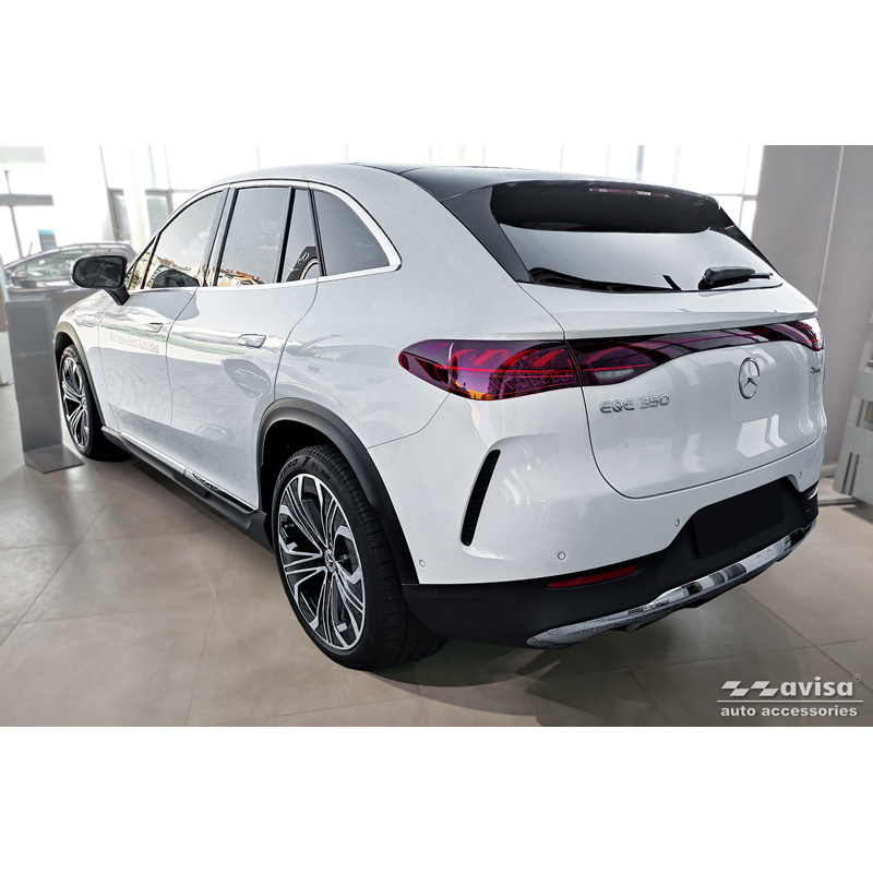 Echt 3D Carbon Achterbumperprotector  Mercedes EQE (X294) SUV 2022- 'Ribs'