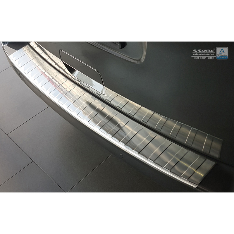 RVS Achterbumperprotector  Citroën Spacetourer / Peugeot Traveller / Peugeot Expert / Toyota Proace Verso 2016- / Opel Vivaro 2019- 'Ribs' (voor gespoten bumpers)