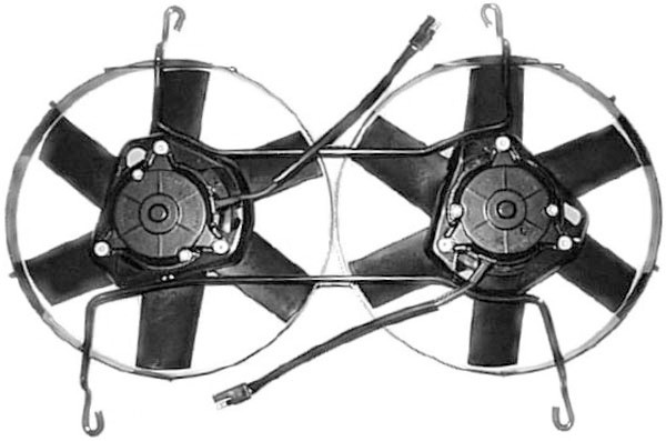 Radiator FAN COMPLEET TRAFIC 01-06 305mm
