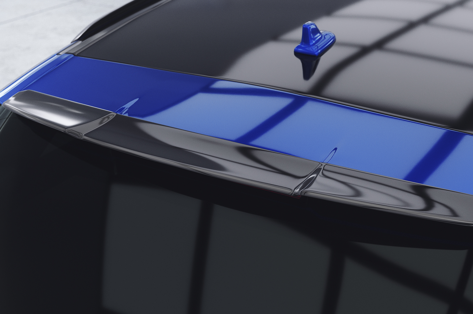 Spoiler Audi Q7 S-Line SQ7 CSR Glans Zwart