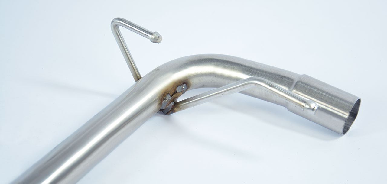 595 ABARTH 1.4T "50° Anniversario" (180 Hp) (Ø65) 2013 Rear pipe kit Right - Left (Muffler delete)