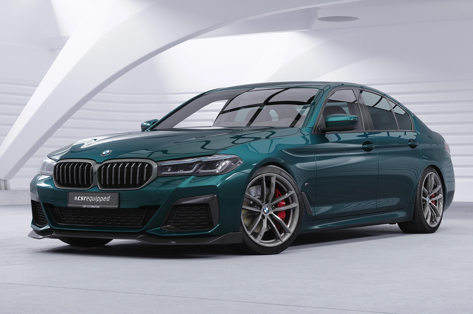 Voorspoiler BMW 5er G30/G31 M-Paket LCI Glans Zwart – CSR Design (07/2020-)