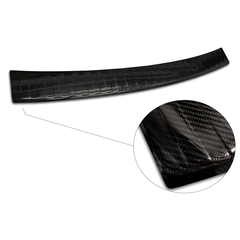 Echt 3D Carbon Achterbumperprotector  Porsche Cayenne II 2010-2014 'Ribs'