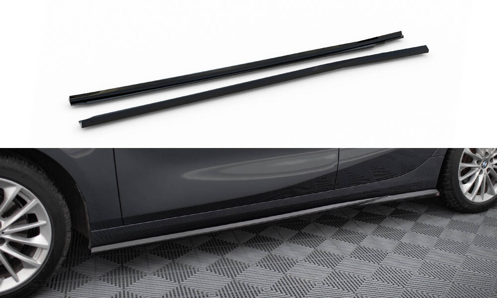 Zijskirts BMW 1 Serie F40 Maxton Glans Zwart