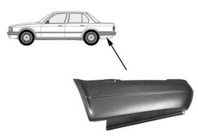 eindstuk, links,-08/1987 BMW 3 serie E30, 1982-1990