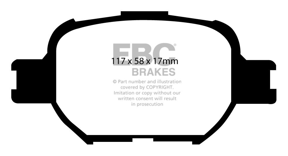 EBC Brakes TOYOTA Verossa 2.5 2001-2003 Remblokken voorzijde gre