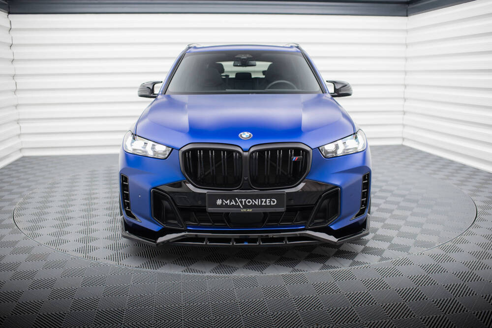 Voorspoiler V.2 BMW X5 G05 M-Pack FL Maxton Glanzend Zwart