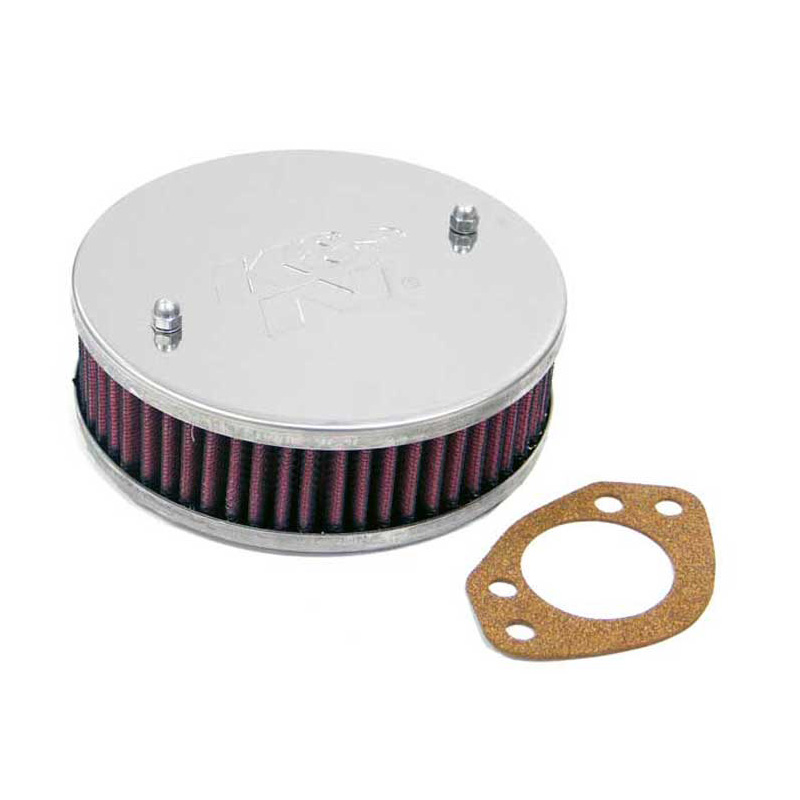 K&N carburateur luchtfilter rond, diameter 150 mm, Montagehoogte 45mm (56-9311)