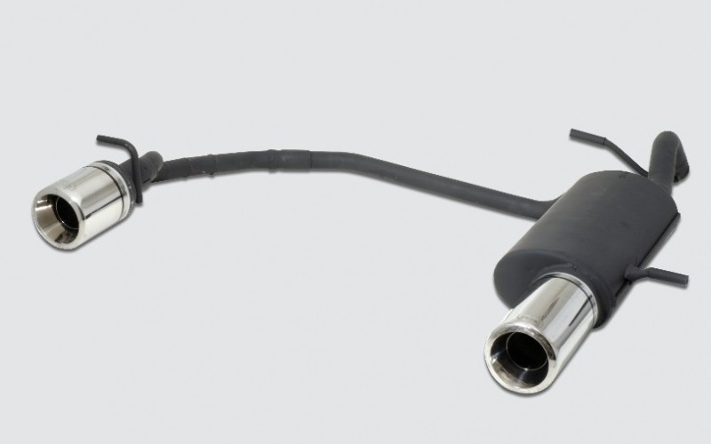 Einddemper duplex Citroen C2 VTR/VTS 2004-2013 RVS eindstuk 70mm