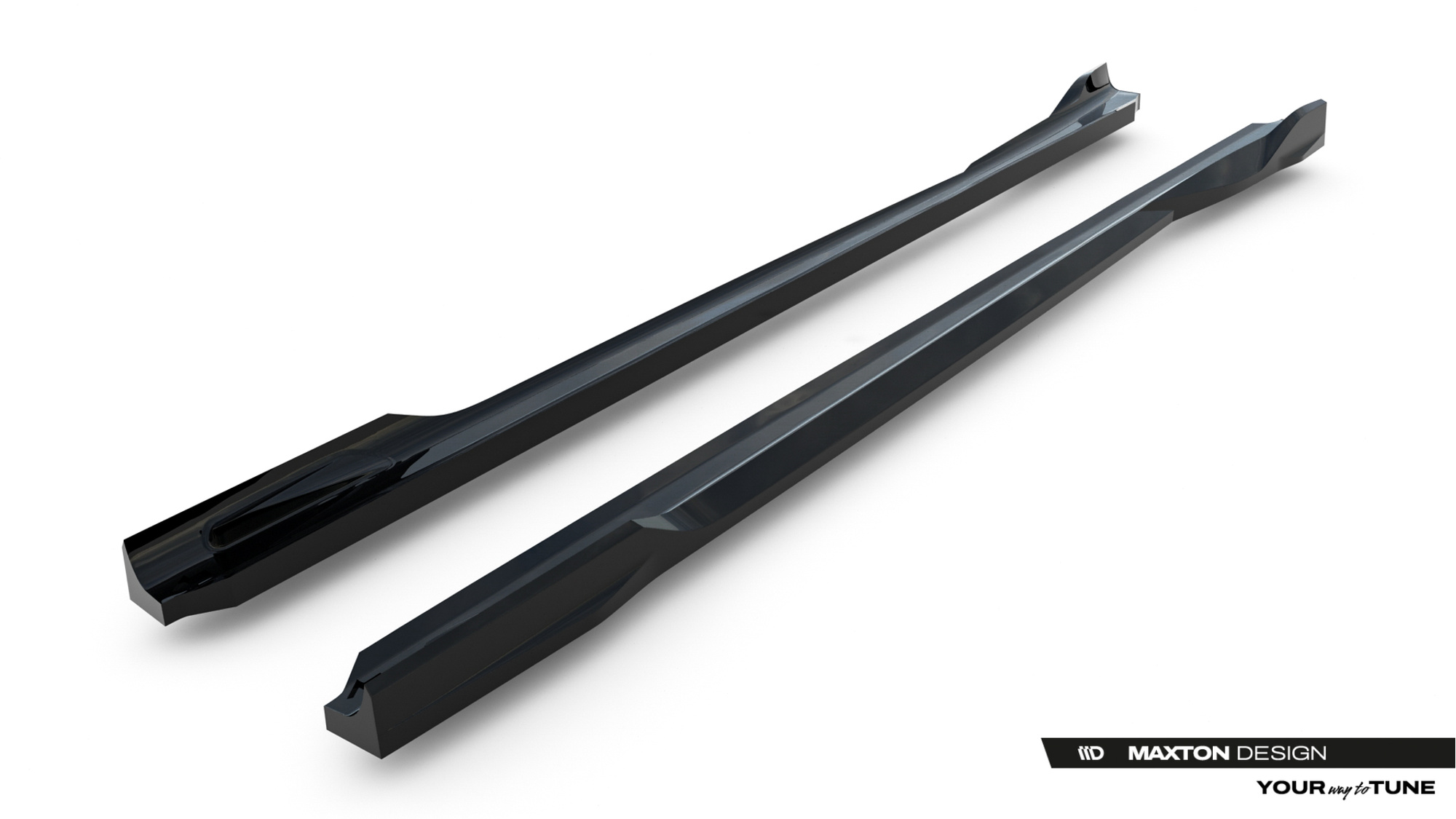 Zijskirts BMW X3 M-Pack / M50 G45 Glans Zwart