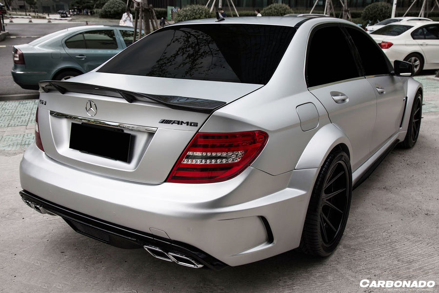 Mercedes Benz W204 C Class/ C63 AMG Sedan RT Style Carbon Fiber Spoiler 2008-2014