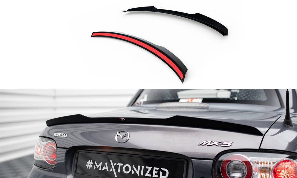 Spoiler Cap Mazda MX-5 Mk3 Hardtop Maxton Design glans zwart