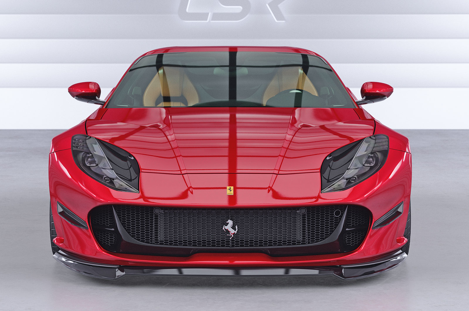 Canard voor Ferrari 812 Superfast / GTS CSR Glanzend Zwart