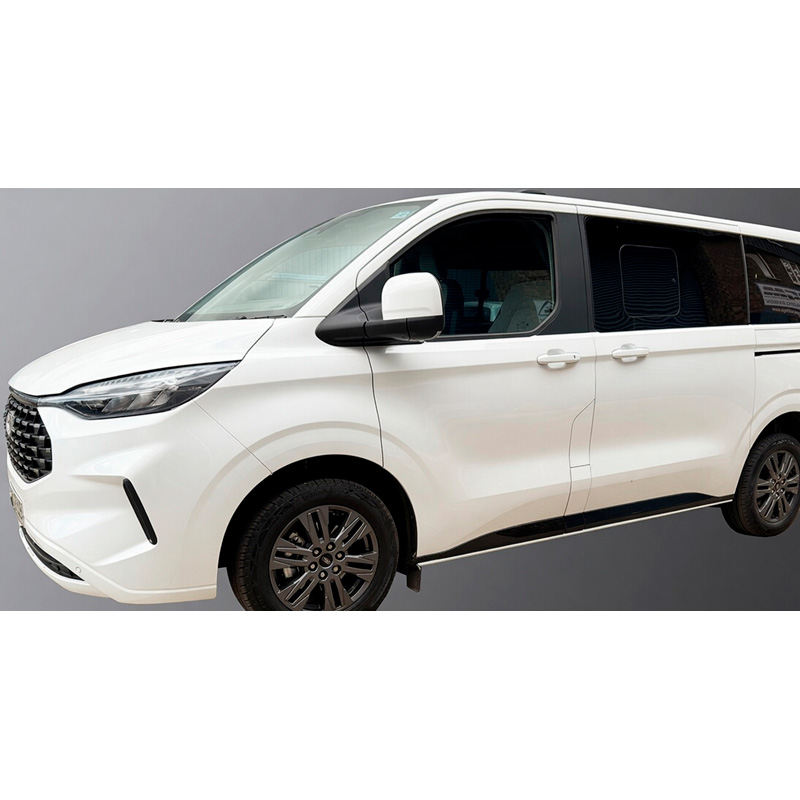 RGM Set Zijpanelen  Volkswagen Transporter T7 2024- & Ford Transit/Tourneo Custom 2023- Korte wielbasis - Glanzend Zwart