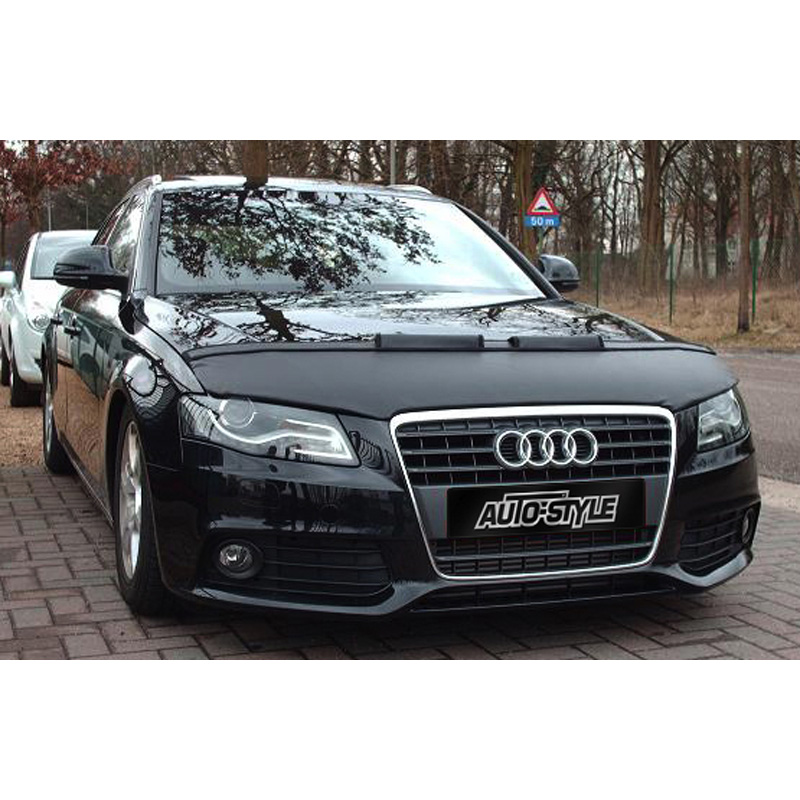 Motorkapsteenslaghoes  Audi A4 B8 2008-2011 zwart