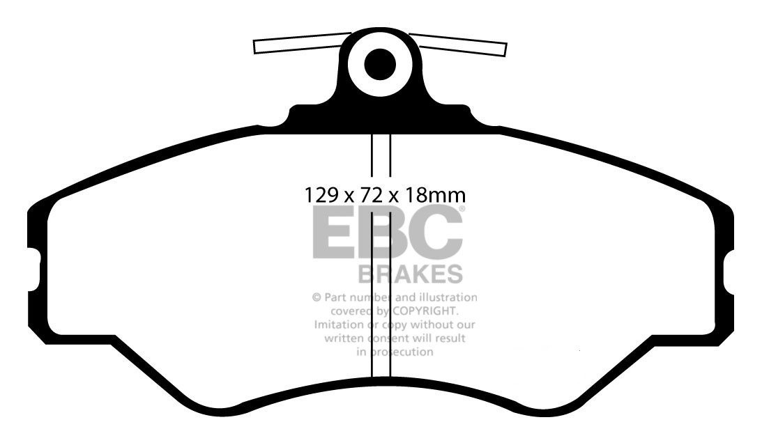 EBC Brakes HYUNDAI BEDRIJFSWAGEN H150 2.5 D SWB 95-.. Remblokken