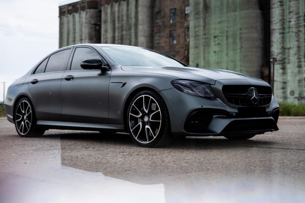 Zijscherm Grill Mercedes E-Klasse W213 C-Klasse W205 Glans zwart