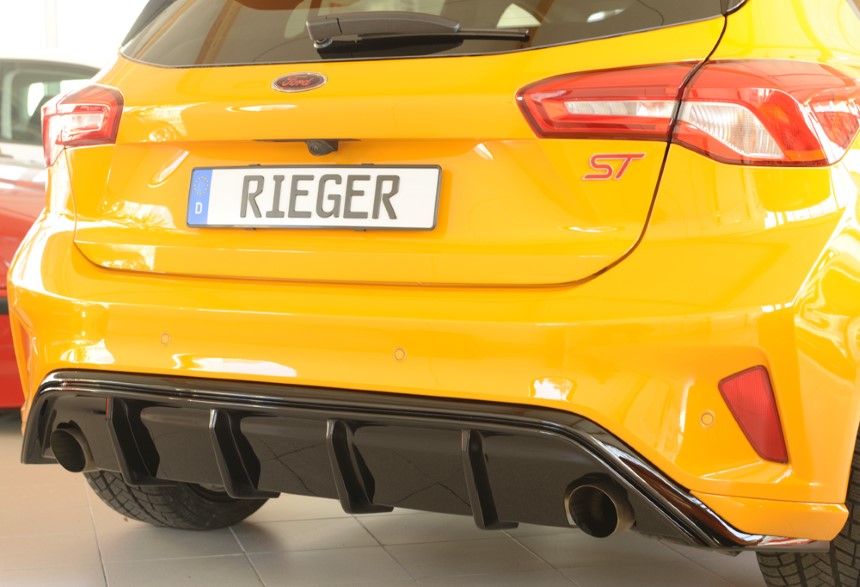 Diffuser Ford Focus 4 ST/ST-Line uitlaatpijp links + rechts Rieger glans zwart