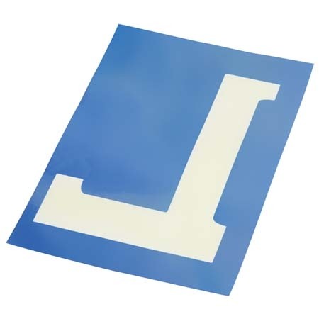 Electrostatisch label 'L' 10x15cm