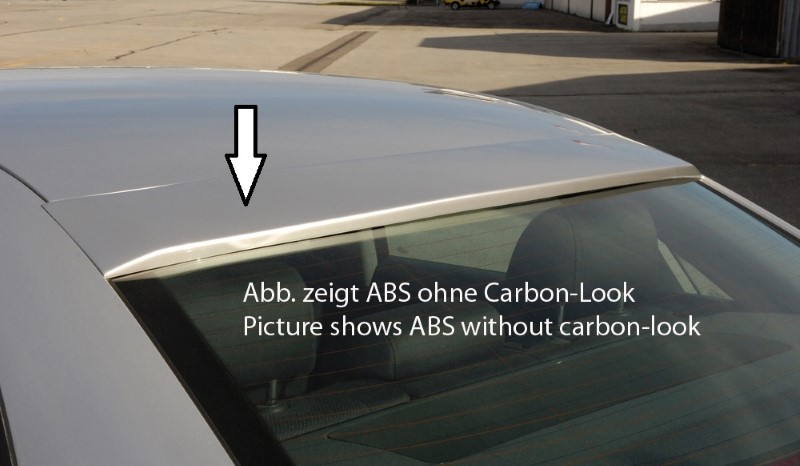 Dakraamspoiler Carbon Audi A4 8E Sedan Rieger