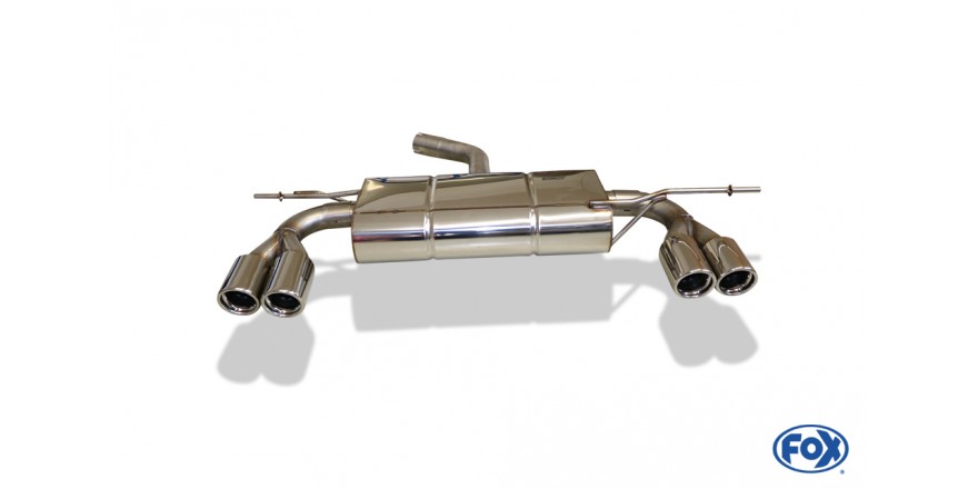 VW Scirocco - 13 Einddemper Uitgang rechts/links 55mm - 2x76 Typ