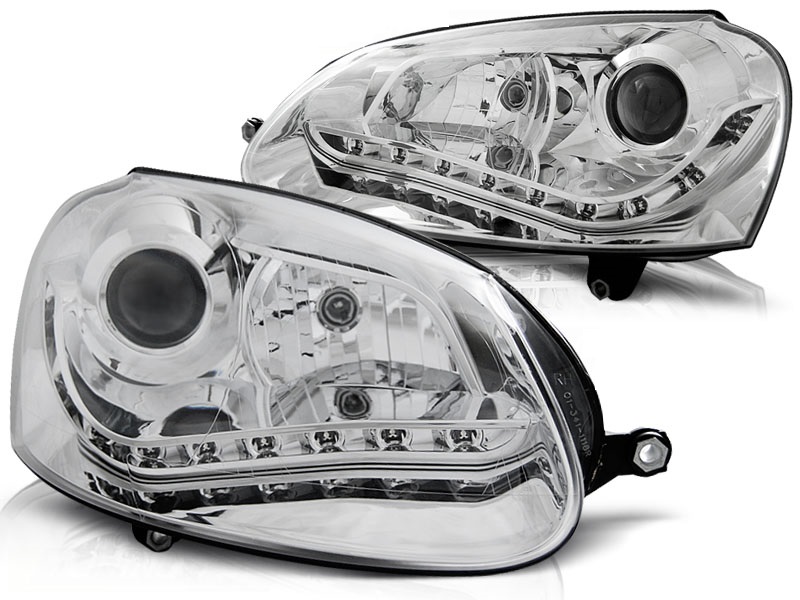 Faros VW Golf V Los ojos del Diablo Dayline cromo