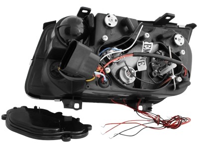 Faros VW Bora Angel Eyes negro