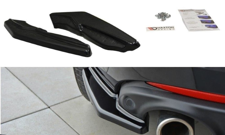 Achterzijde skirts Renault Laguna Maxton Design glans zwart