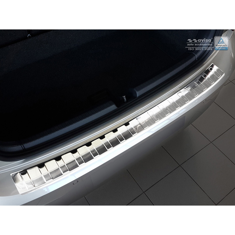 RVS Achterbumperprotector  Volkswagen Polo VI 5-deurs 2017-2021 & Facelift 2021- 'Ribs'