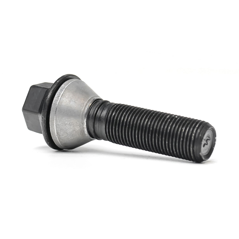 H&R Wheel bolt Taper-Head with movable cone M14x1.25 - Length 41mm - Black