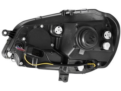 Faros VW Polo 9N3 05-09 Dayline Los ojos del Diablo negro