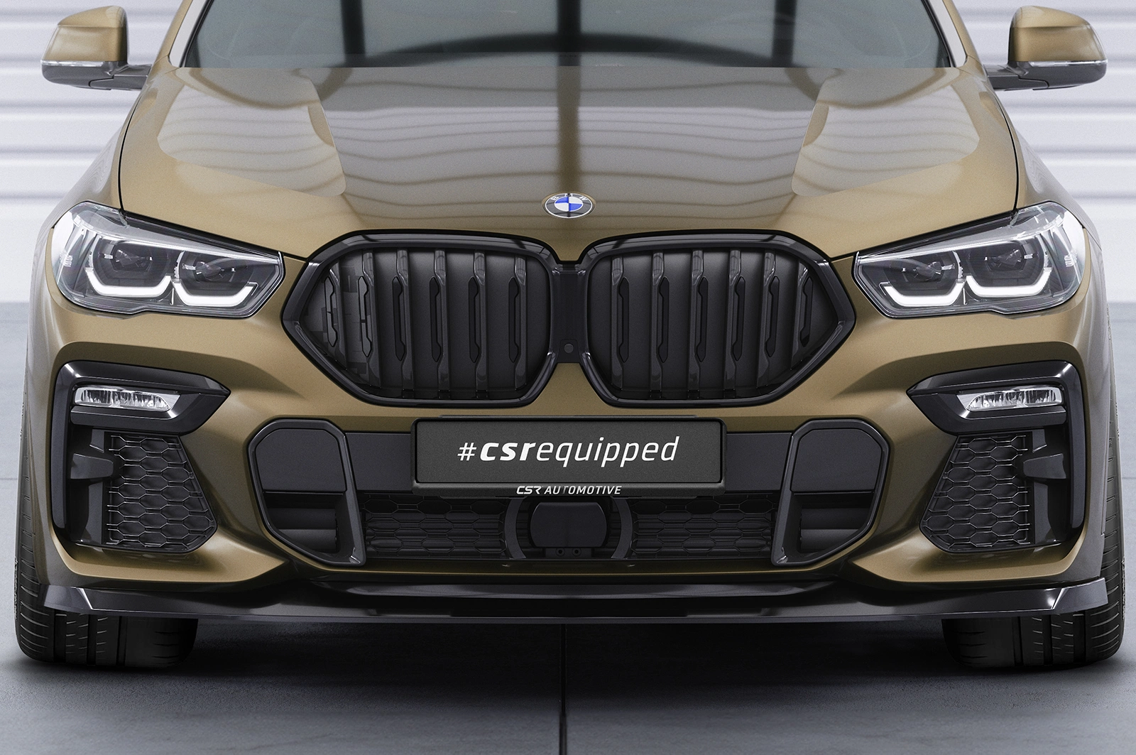 Voorspoiler BMW X6 (G06) M-Paket / M50i Glans Zwart van CSR Automotive (2019-)