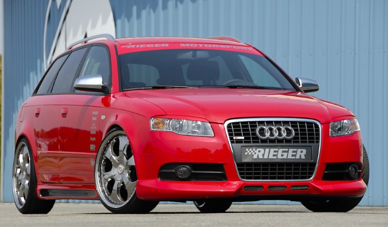 Spoilerlip zonder 3 extra air-intakes Audi A4 8E B7 11.04 Rieger