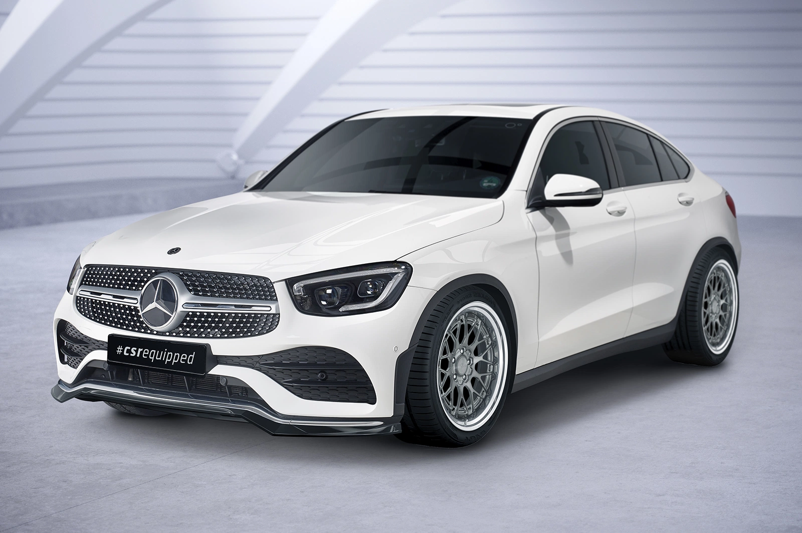 Voorspoiler Mercedes-Benz GLC (C253/X253) AMG-Line glans zwart