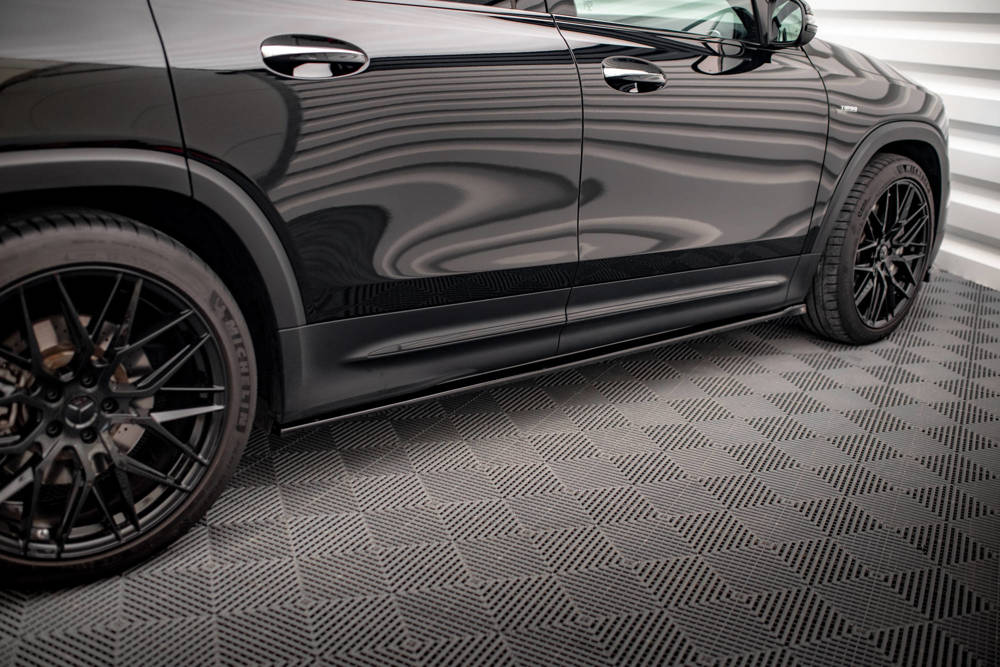 Zijskirts Mercedes GLB AMG Pakket & GLB 35 AMG Maxton Glans Zwart