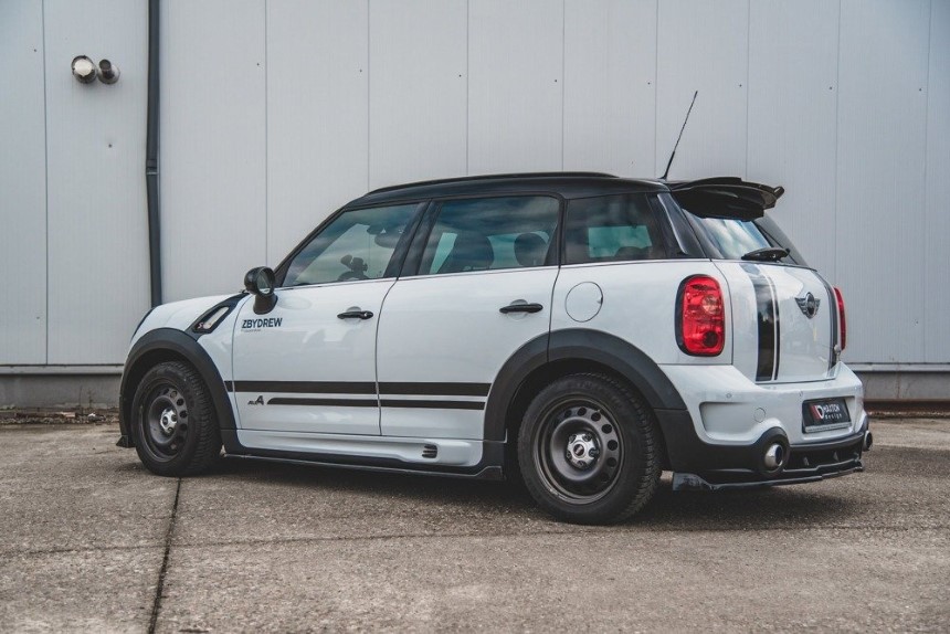 Zijskirts Mini Countryman S JCW R60 Maxton Design glans zwart
