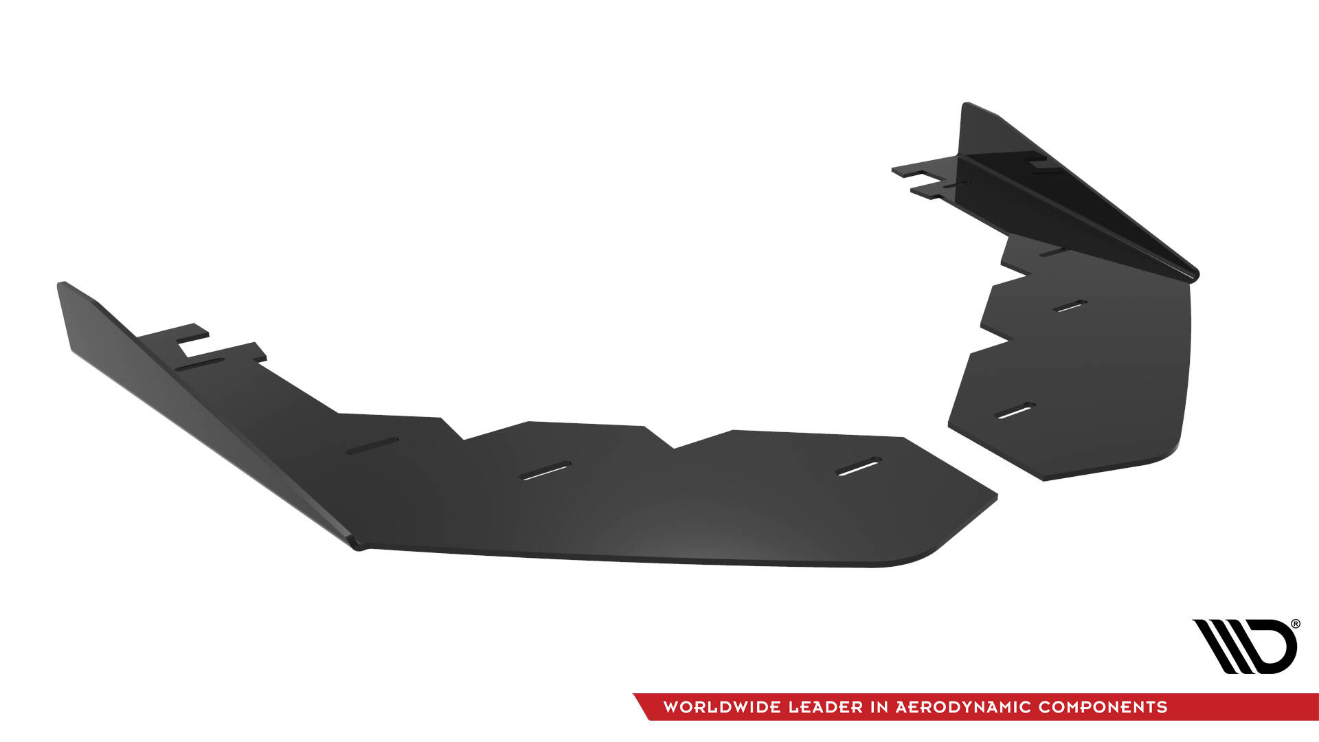Street Pro Voorspoiler Ford Mustang GT MK7 Maxton Glanzend zwart