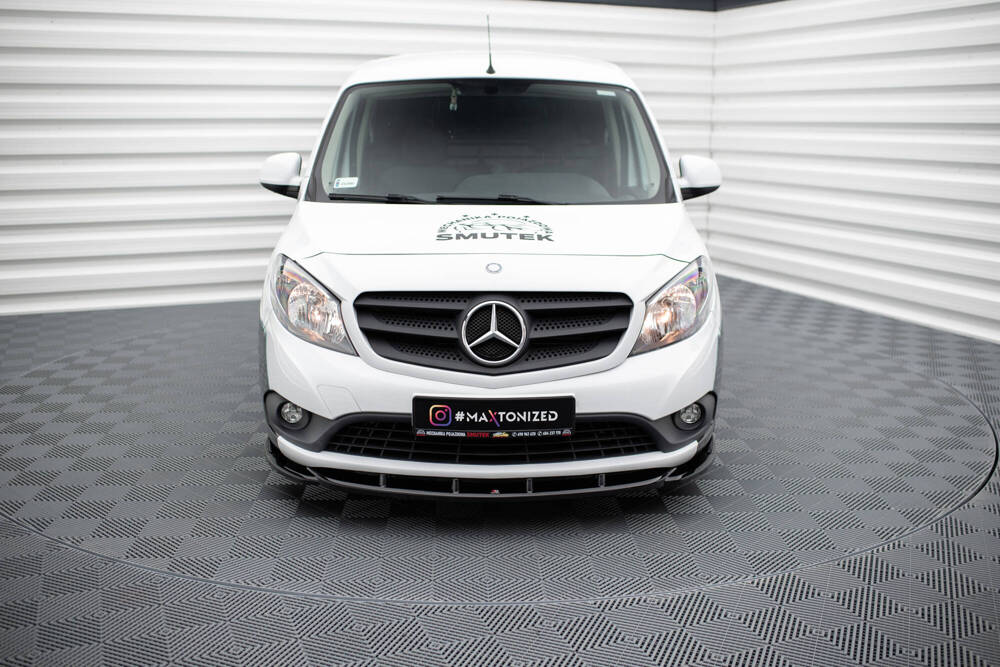 Voorspoiler Mercedes Benz Citan Maxton Glans Zwart